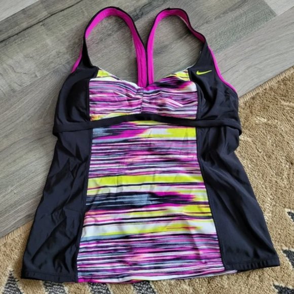 NIKE Swim Women’s Padded Tankini Top Size 8 - Picture 1 of 1
